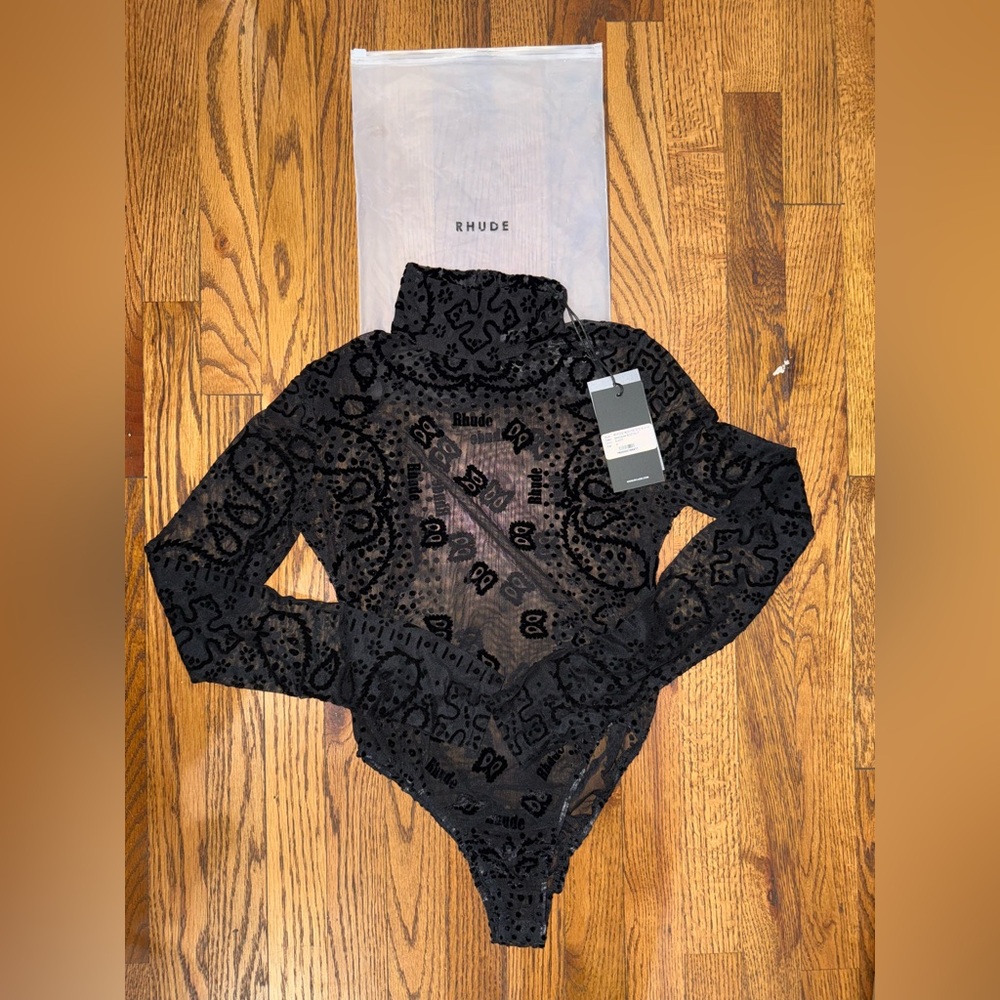 🖤 Rhude Bandana Bodysuit – Black (Size M)